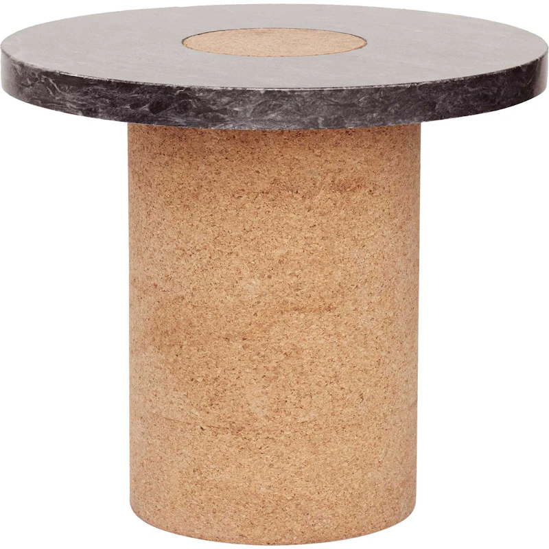 Sintra Bord Sort Marmor, Ø 39 cm
