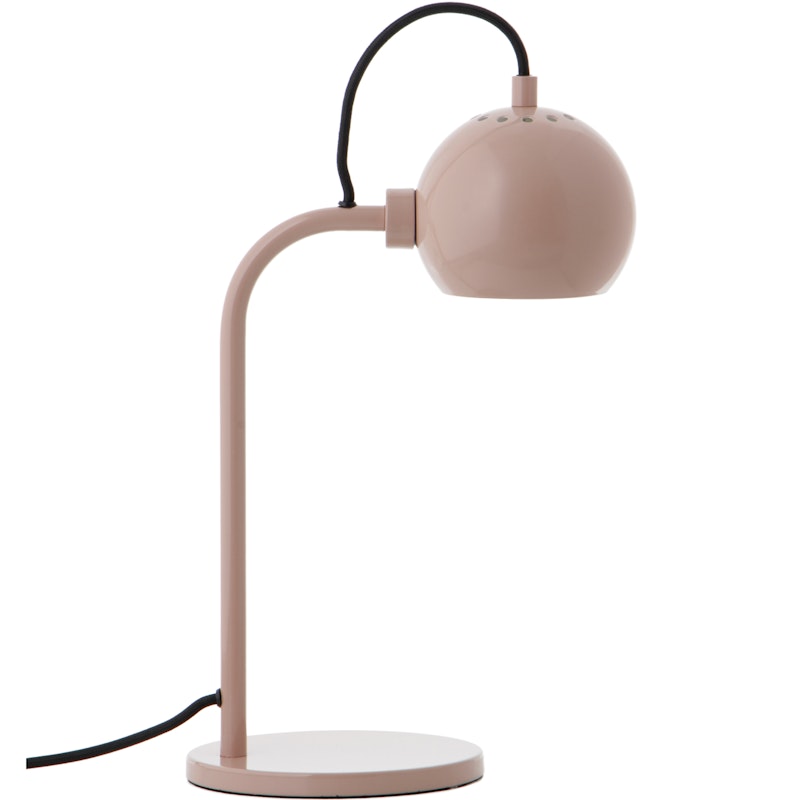 Ball Single Bordlampe, Glossy Nude
