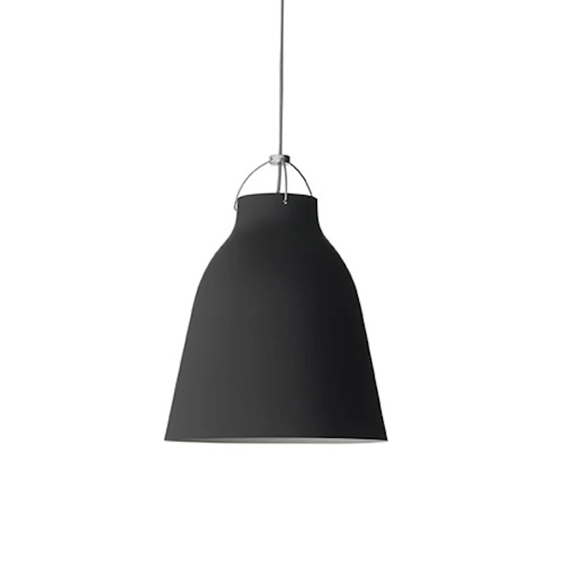 Caravaggio Loftlampe P3 6m Ledning, Mat Sort