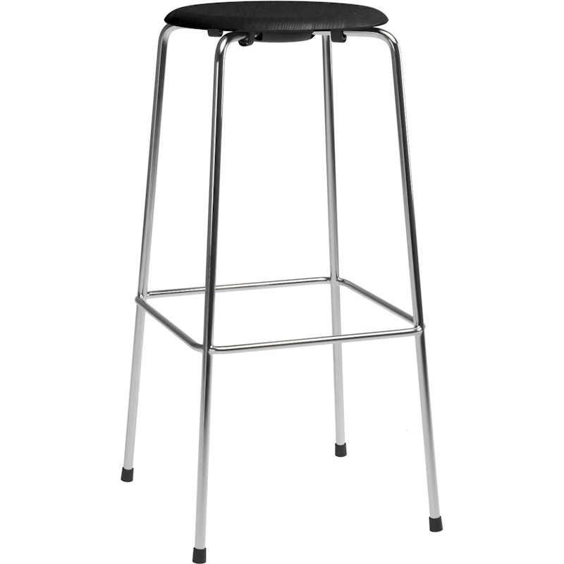 High Dot™ Barstol med 4 Ben 76 cm, Krom / Sort Ask