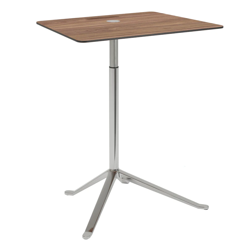 Little Friend KS13 Sidebord Justerbar Højde Valnød/Poleret Aluminium