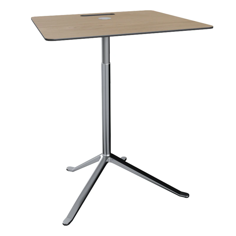 Little Friend KS13 Sidebord Justerbar Højde Eg/Poleret Aluminium