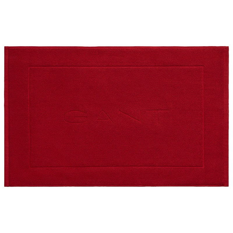 Bademåtte 50x80 cm, Mørkerød