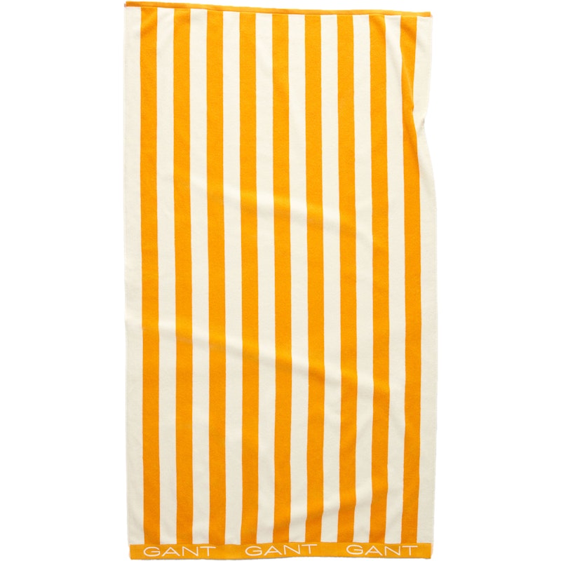 Block Stripe Strandhåndklæde 100x180 cm, Medal Yellow