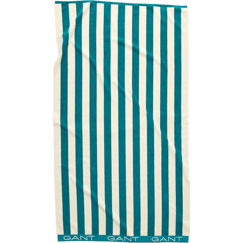 Block Stripe Strandhåndklæde 100x180 cm, Ocean Turquosie