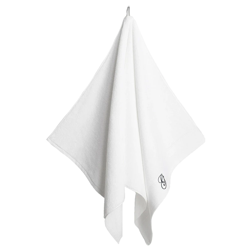 Embroidery Håndklæde 70x140 cm Hvidt