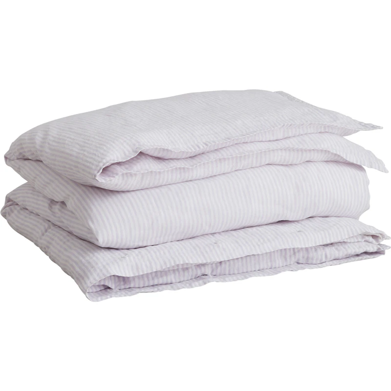 Linen Dynebetræk 150x210 cm, Washed Purple