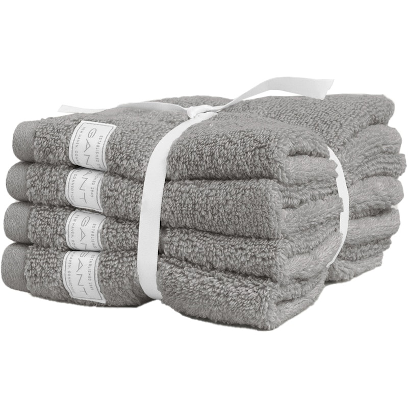 Premium Håndklæder 30x30 cm 4-pak, Concrete Grey
