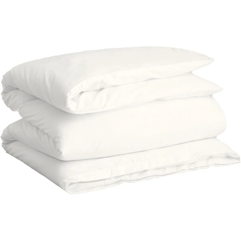 Sateen Dynebetræk 220x220 cm, Hvidt