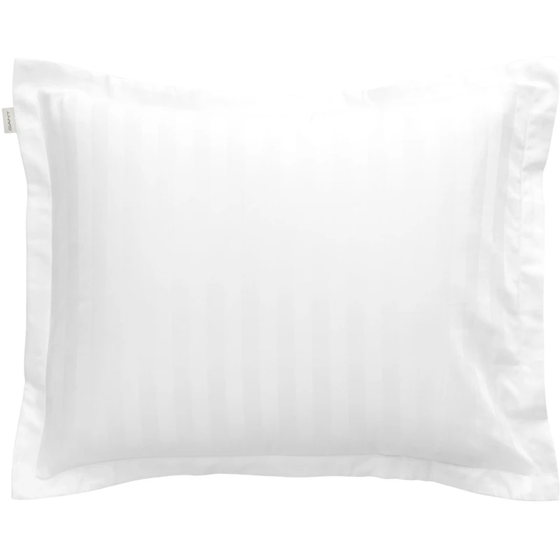 Sateen Stripe Pudebetræk 50x60 cm, Hvidt