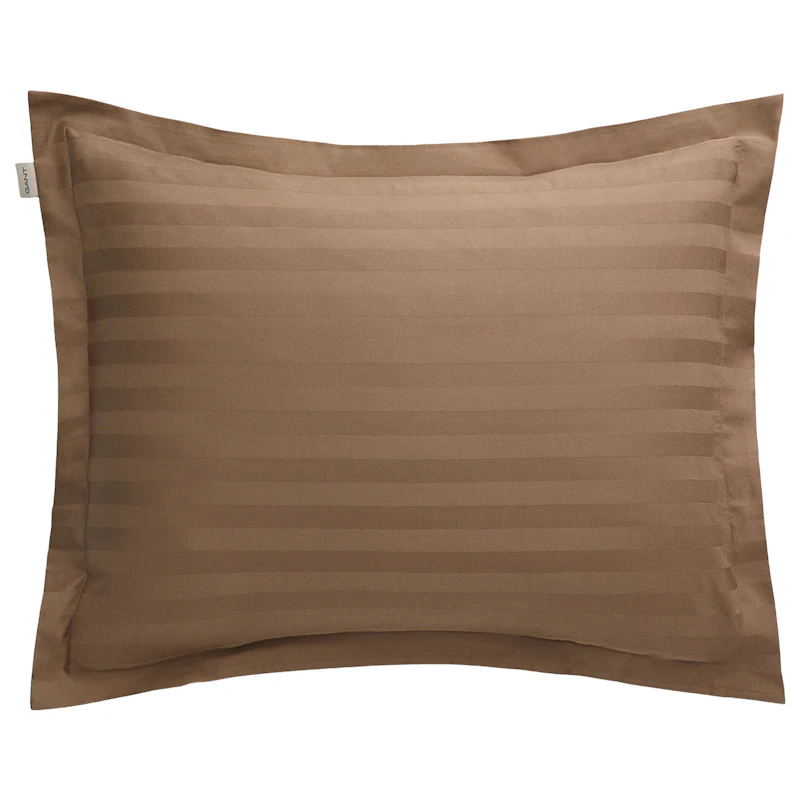 Sateen Stripe Pudebetræk 50x60 cm, Taupe Beige