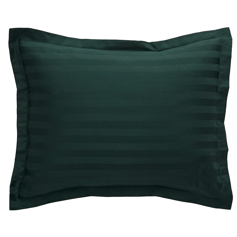 Sateen Stripe Pudebetræk 50x60 cm, Tartan Green