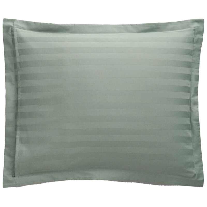 Sateen Stripe Pudebetræk 50x60 cm, Clay Green