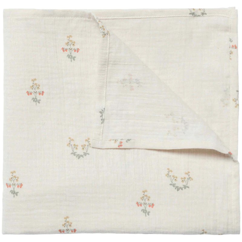 La Fraise Muslin Babysvøb, 110x110 cm