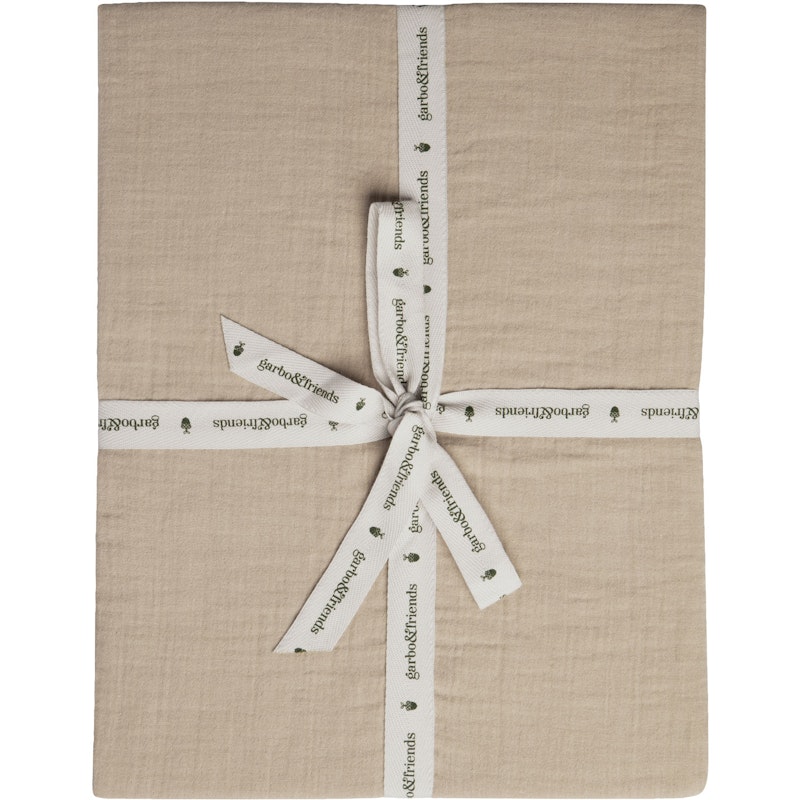 Olive Muslin Stræklagen, 140x200 cm