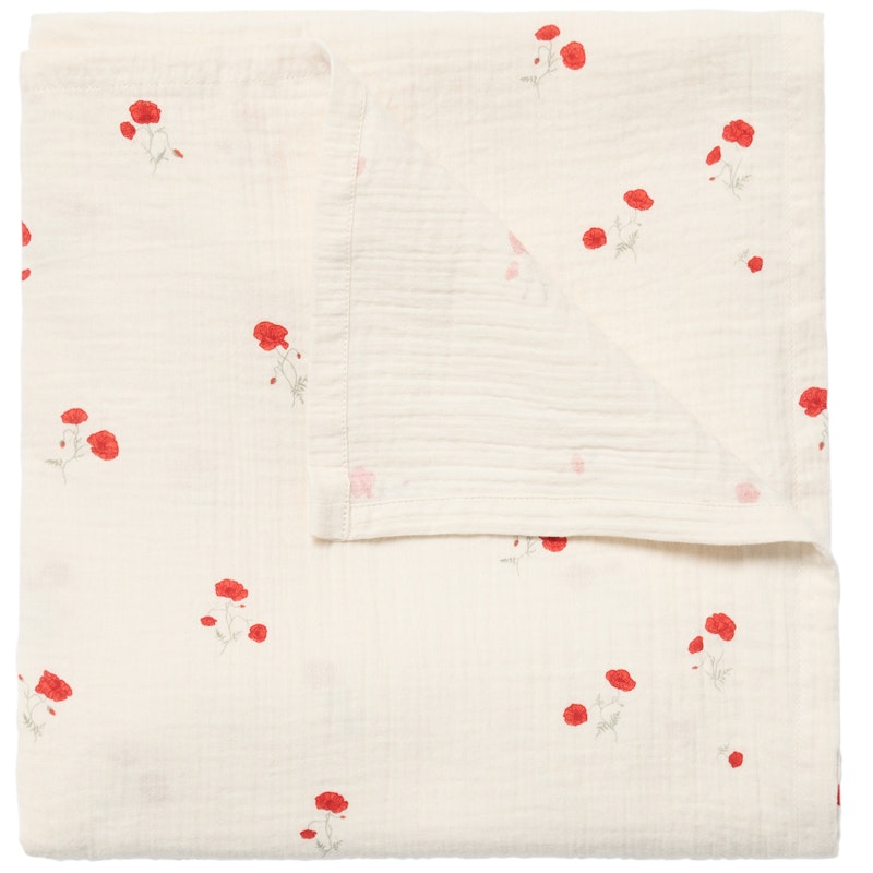 Poppy Babysvøb Musselin, 110x110 cm