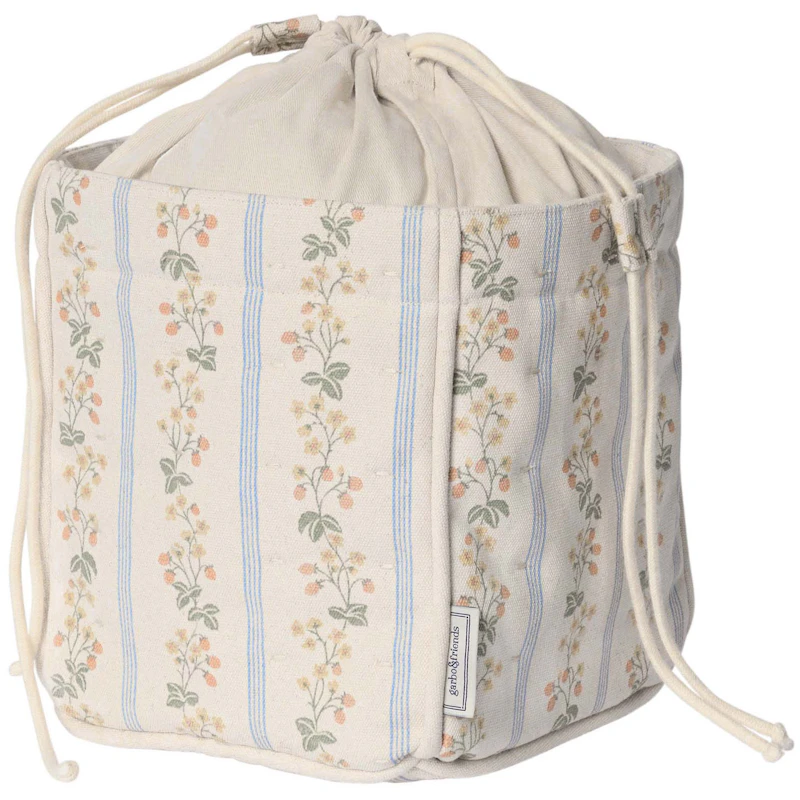 Strawberry Garland Storage Basket, Small