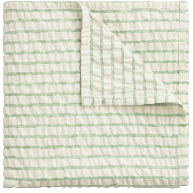 Seersucker Babysvøb 110x110 cm, Stripe Emerald