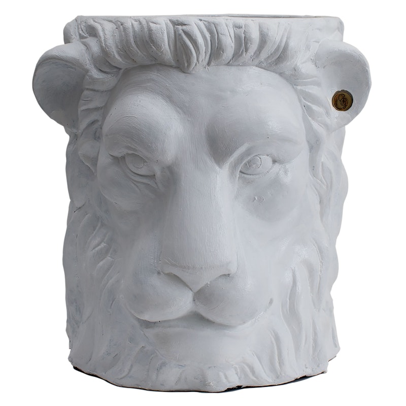 Garden Glory Lion Pot Potte L, Sort