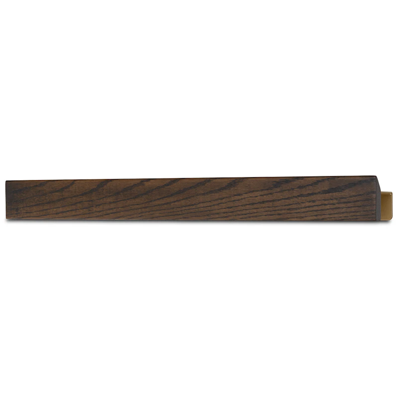 Flex Væghylde Magnetisk 60 cm, Mørk Eg / Messing