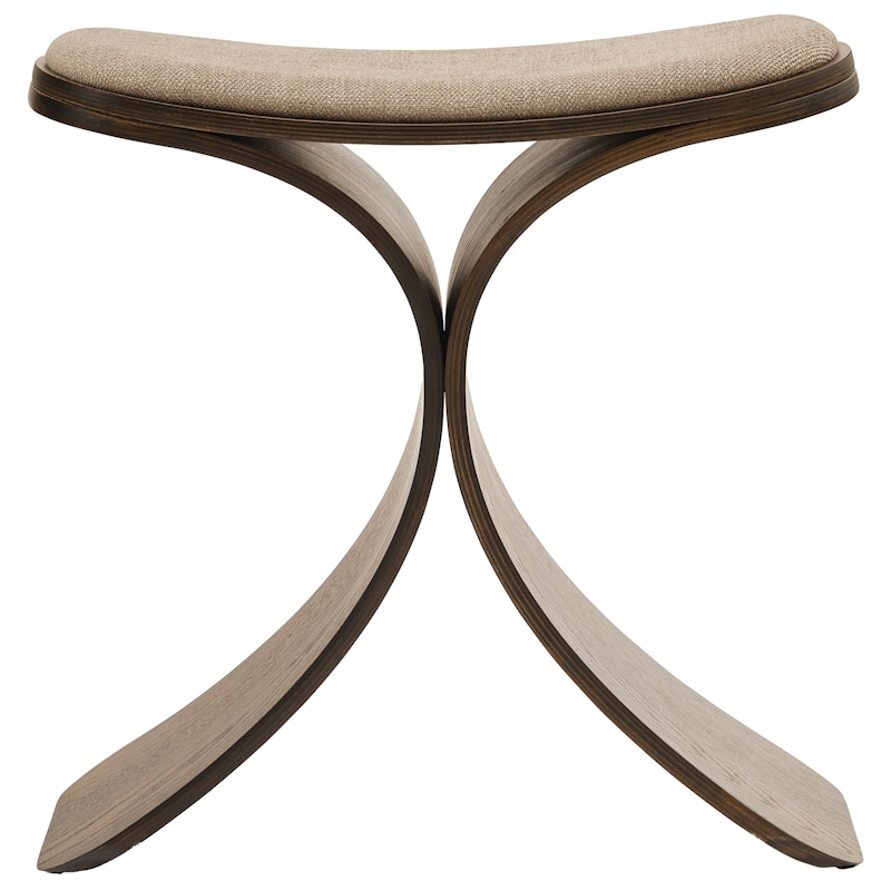 Luno Taburet, Mørk Eg / Beige