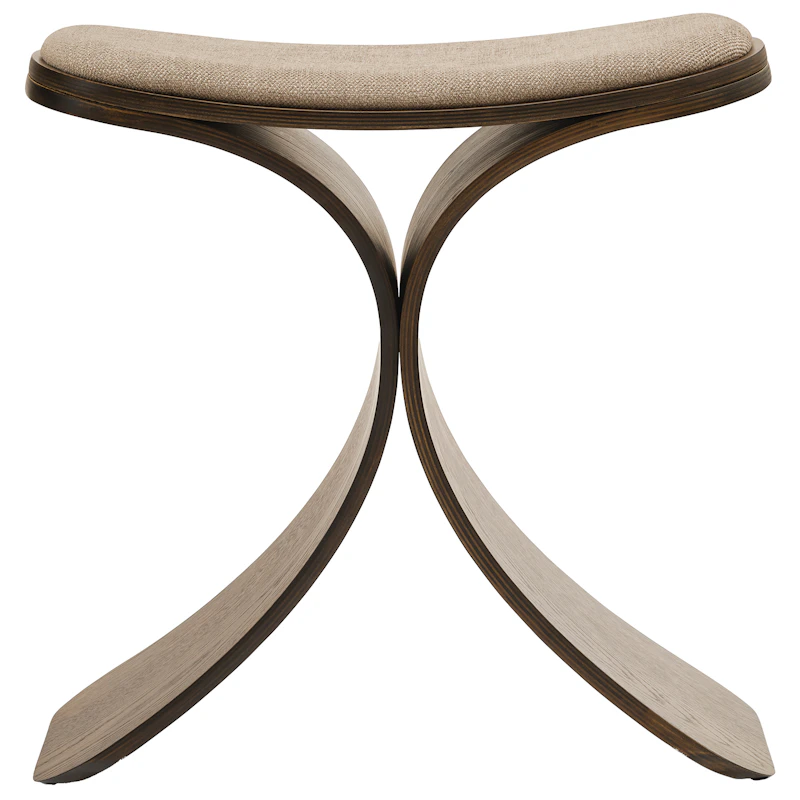 Luno Taburet, Mørk Eg / Beige