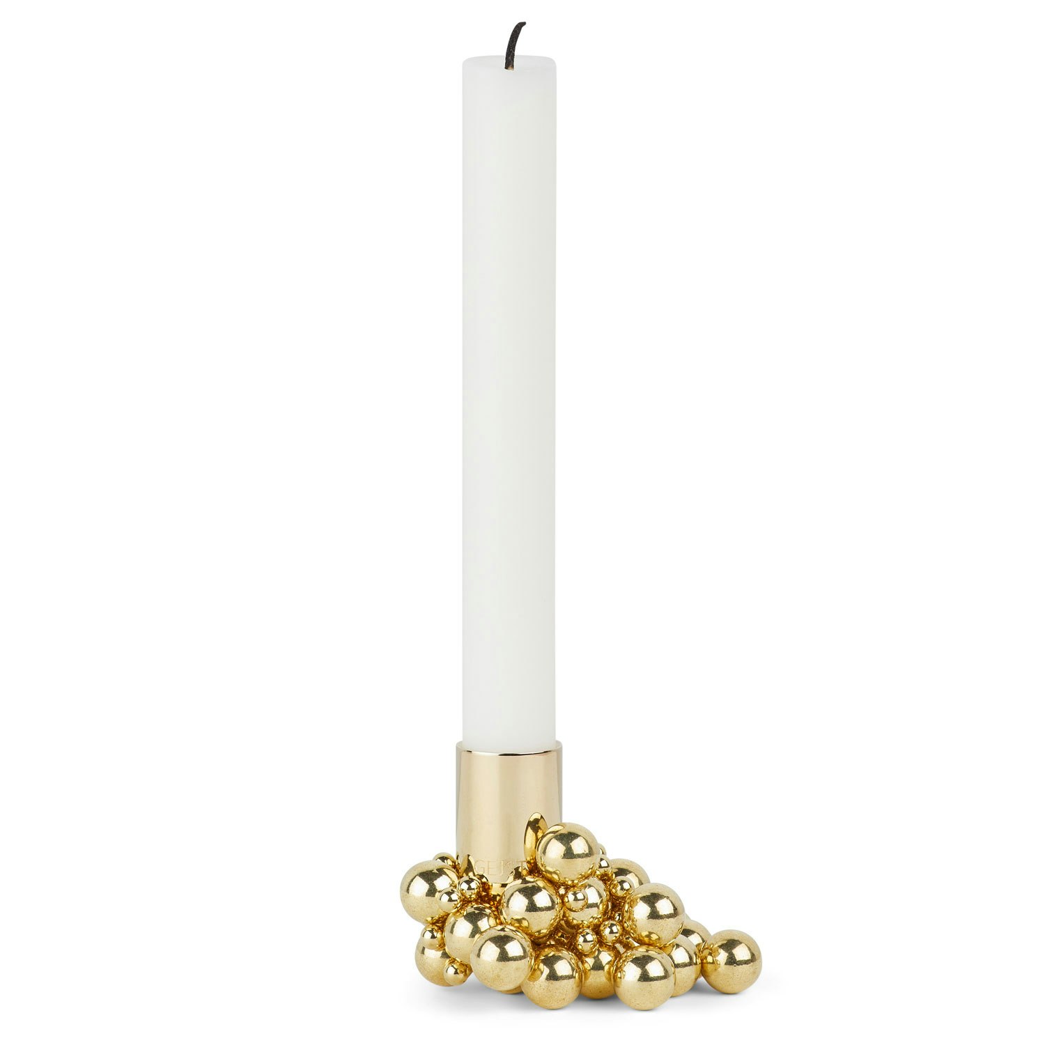 Gejst Molekyl Lysestage 1 - Fyrfadsstager St&aring;l Messing - 10003