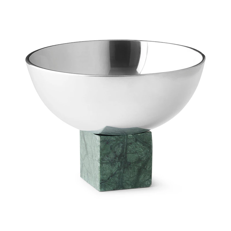 Sapoto Skål Ø14 cm, Grøn/Sølv