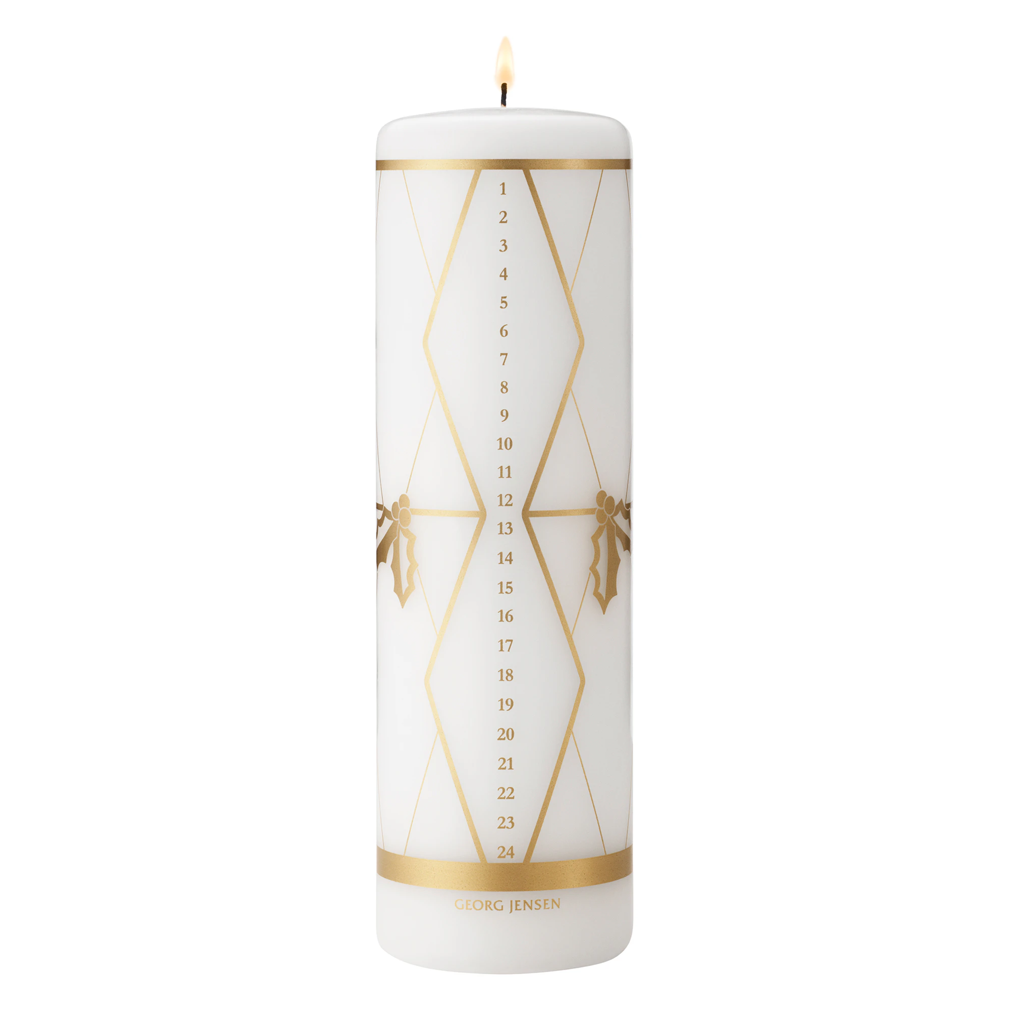 Georg Jensen 2026 Kalenderlys - Kalenderlys & Lysestager Jomfruelig Paraffinvoks Guld - 10021077
