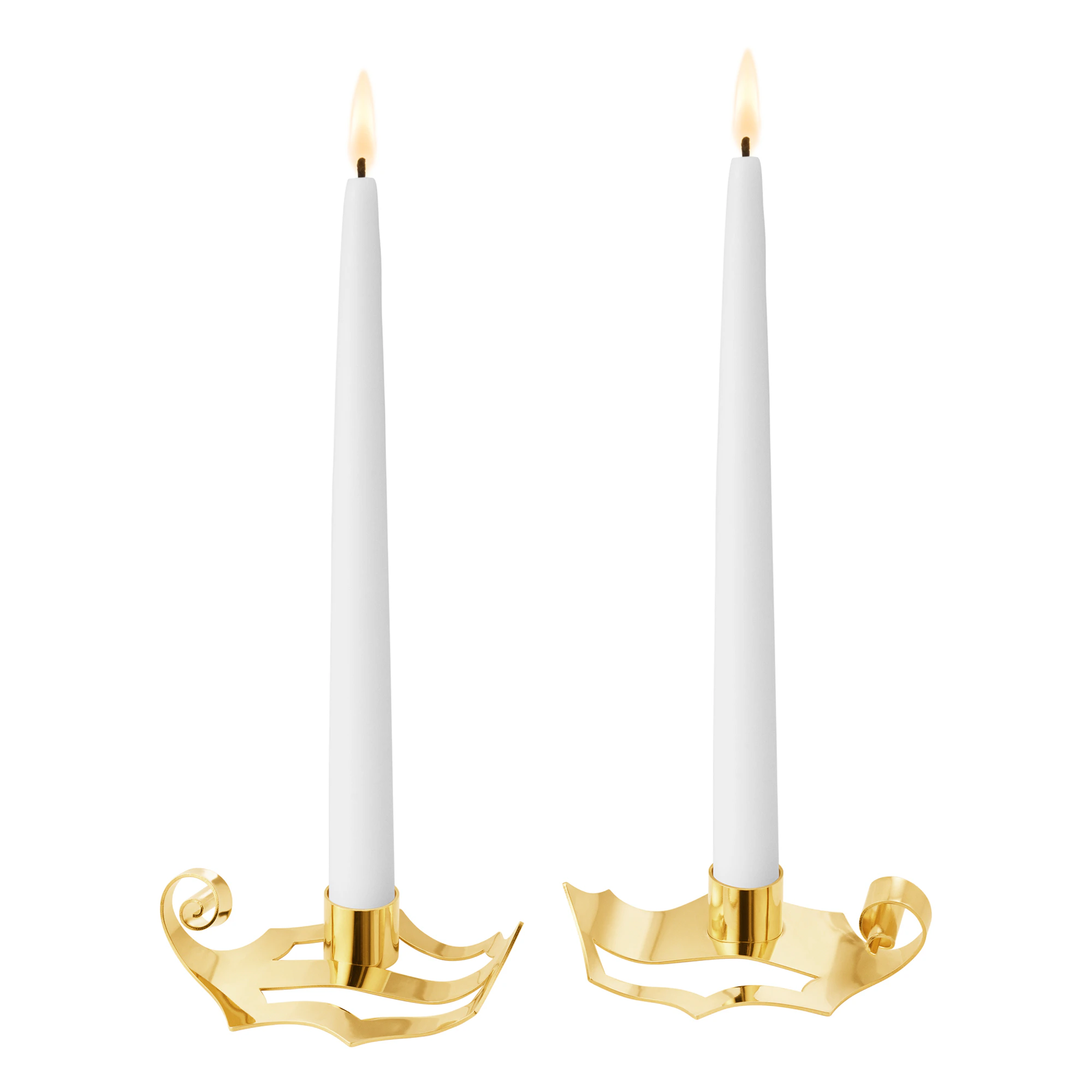 Georg Jensen 2026 Lysestage 2-pak - Lysestager belagt Guld - 10021075