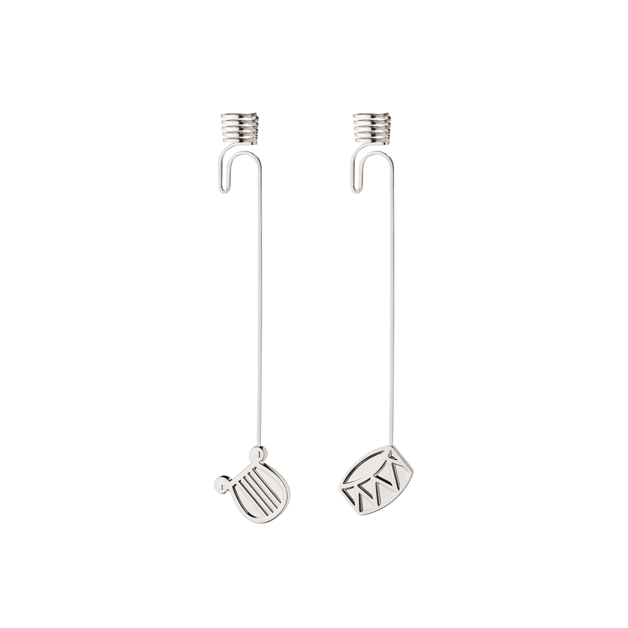 Georg Jensen 2026 Lysestage 2-pak S&oslash;lv - Julepynt Guldbelagt Silver - 10021063