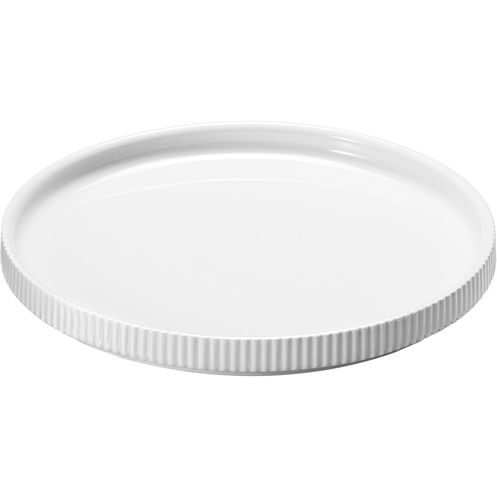 Georg Jensen Bernadotte Frokosttallerken 200 Mm - Middagstallerkner Porcel&aelig;n Hvid - 10019189