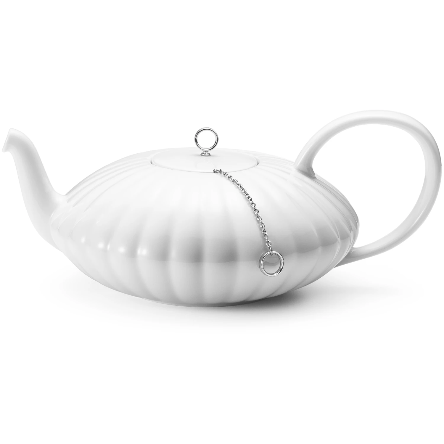 Georg Jensen Bernadotte Tepotte - Tebryggere & Tekander Porcel&aelig;n Hvid - 10019637