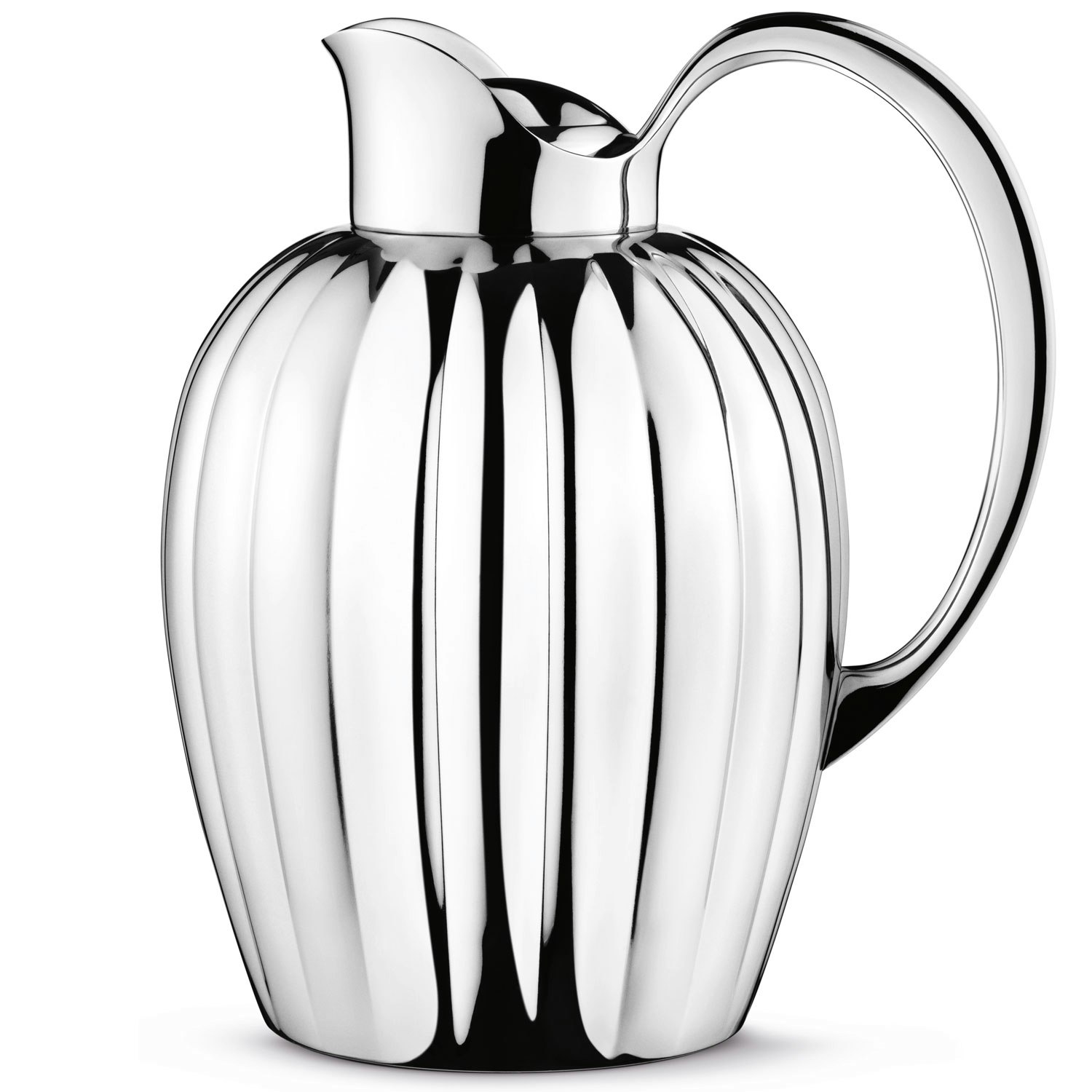 Georg Jensen Bernadotte Termokande Krombelagt 1 L - Termokander Rustfrit st&aring;l - 10019755
