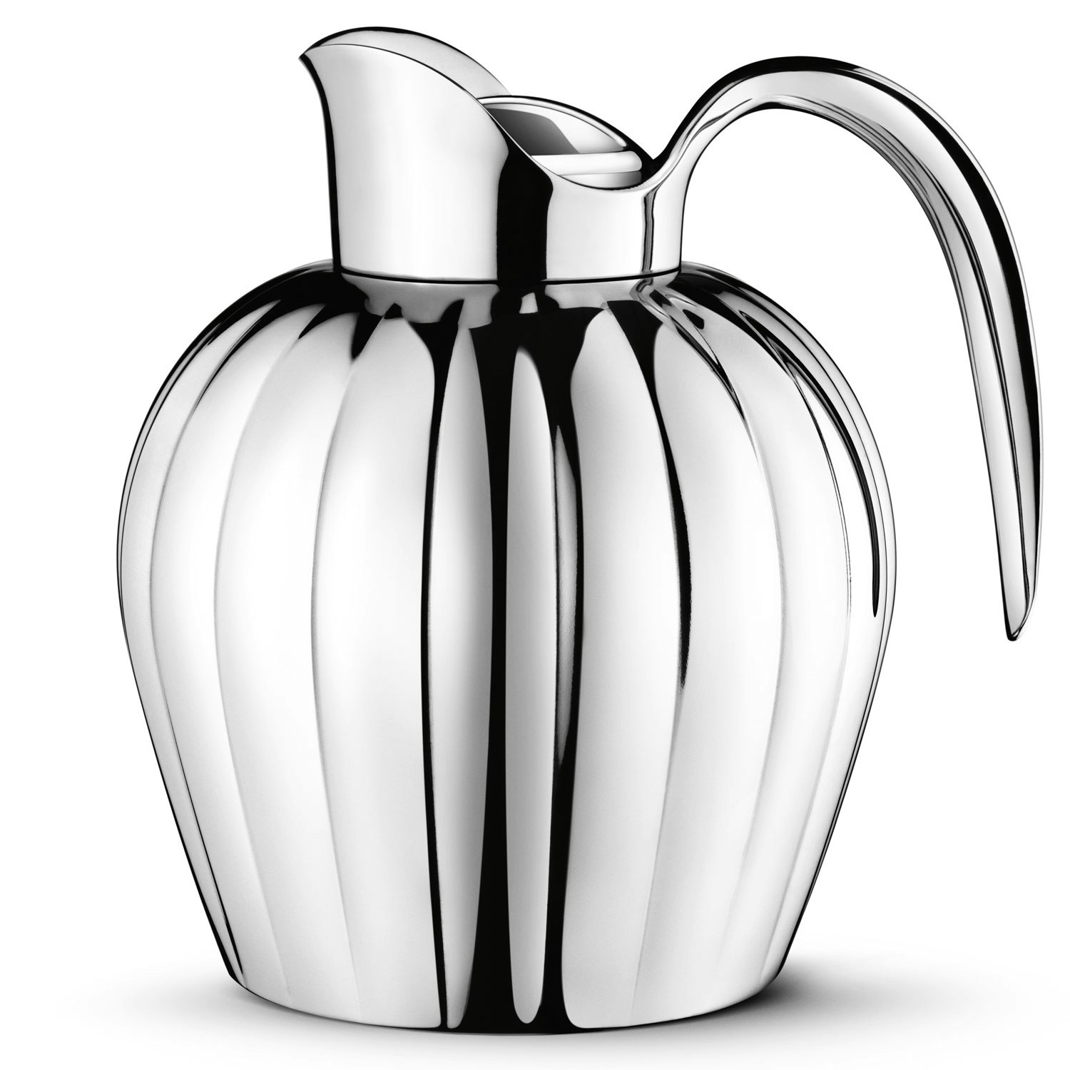 Georg Jensen Bernadotte Termokande Krombelagt 0,8 L - Termokander Rustfrit st&aring;l - 10019756