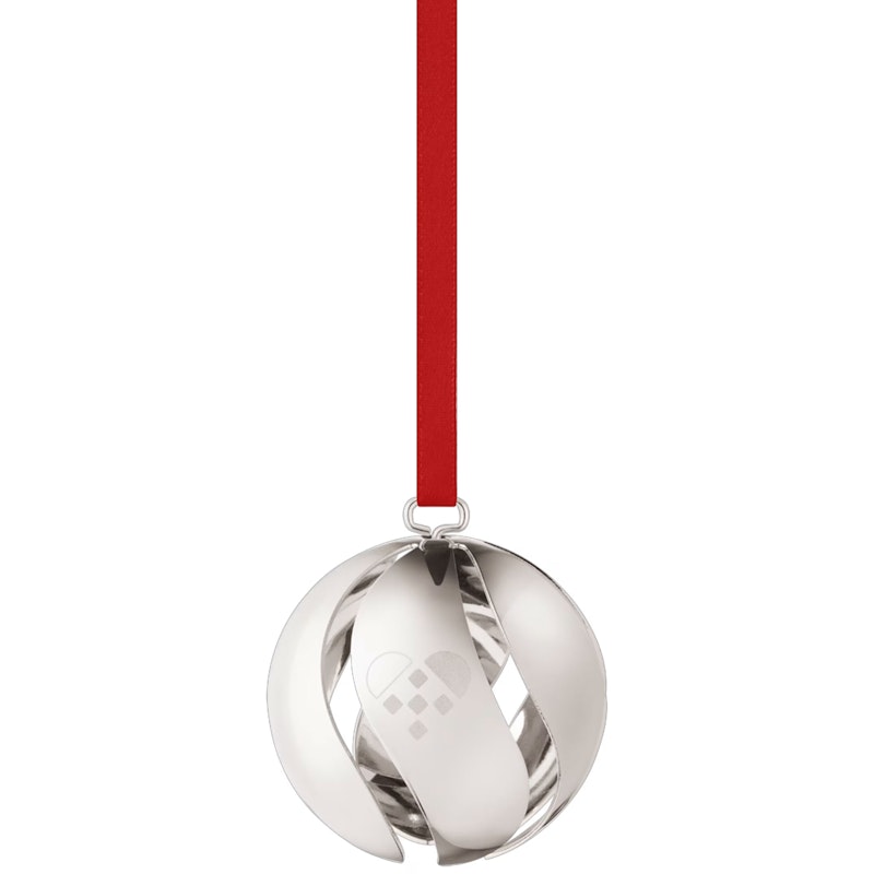 2025 Christmas Bauble, 18K Palladium Plating