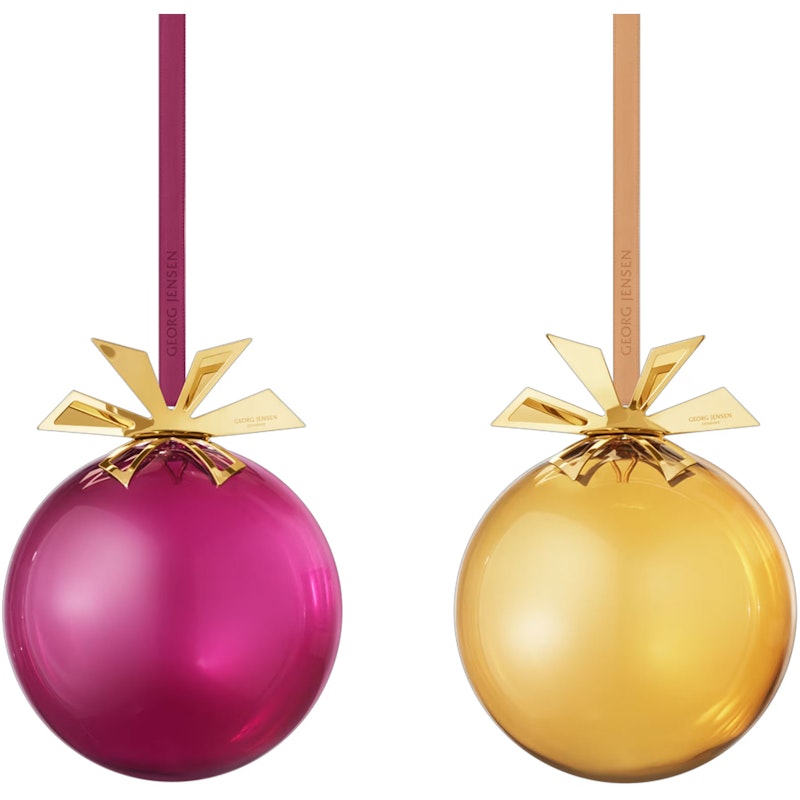 2025 Glass baubles 2-pack