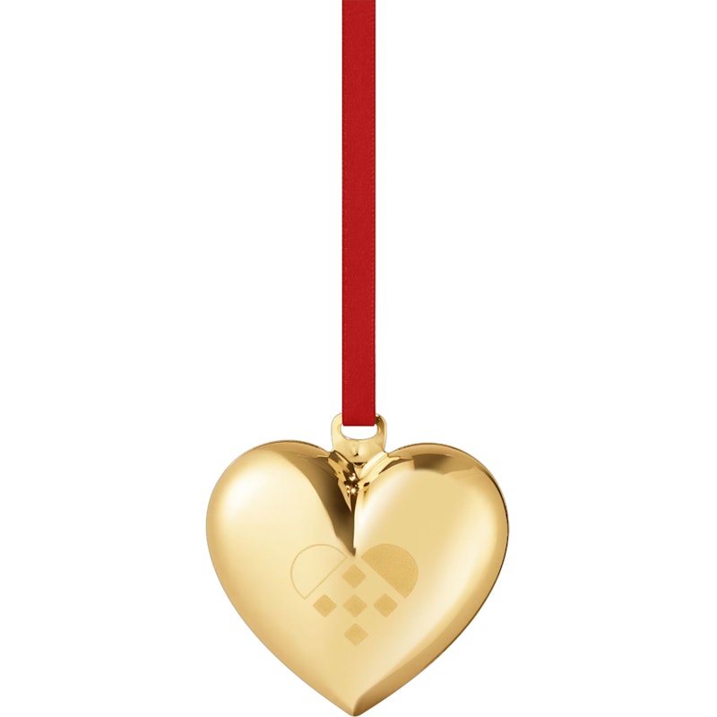2025 Christmas Heart, 18K Gold Plating