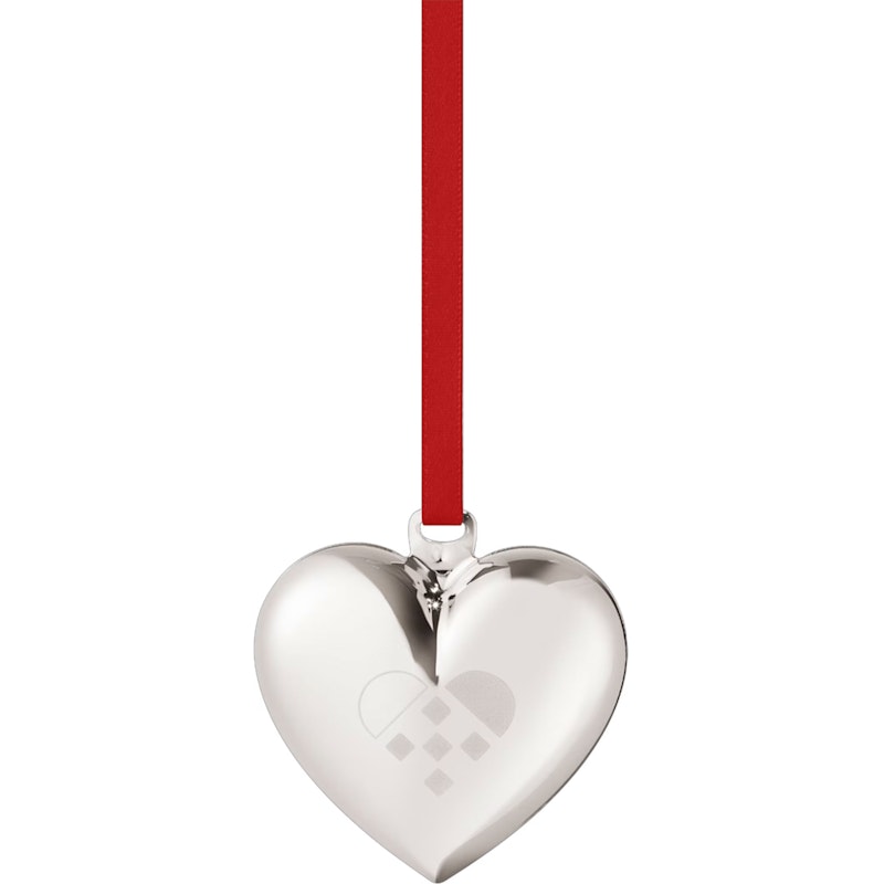 2025 Christmas Heart, Palladium Plating