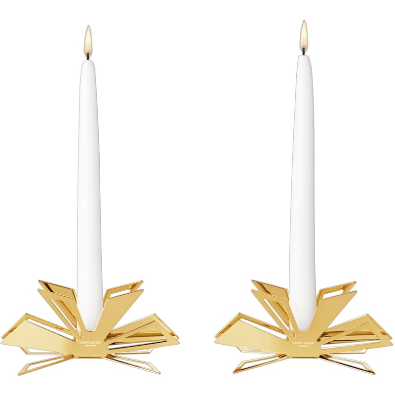 2025 Candlestick 2-pack 18K Gold Plating