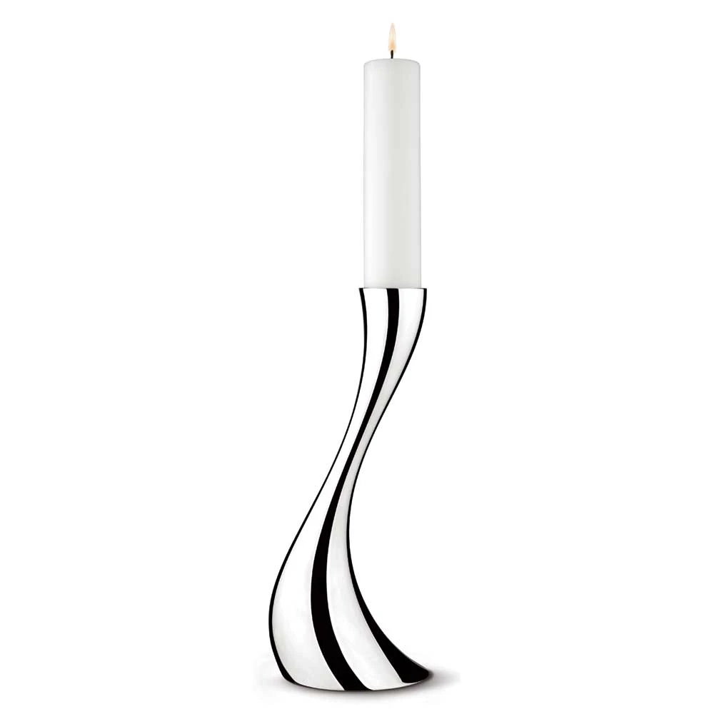 Georg Jensen Cobra Gulvlysestage Small 40 Cm - Lysestager Rustfrit st&aring;l - 3586631