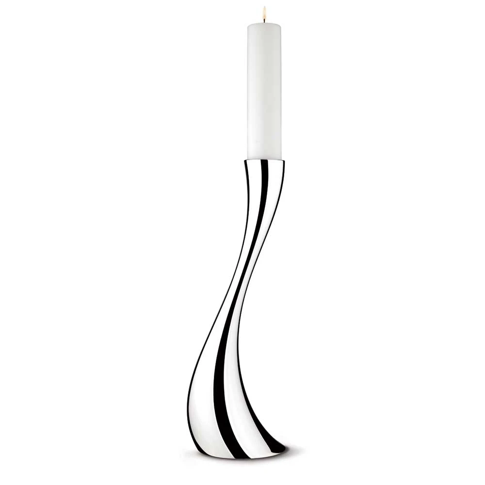 Georg Jensen Cobra Gulvlysestage Medium 50 Cm - Lysestager Rustfrit st&aring;l - 3586632