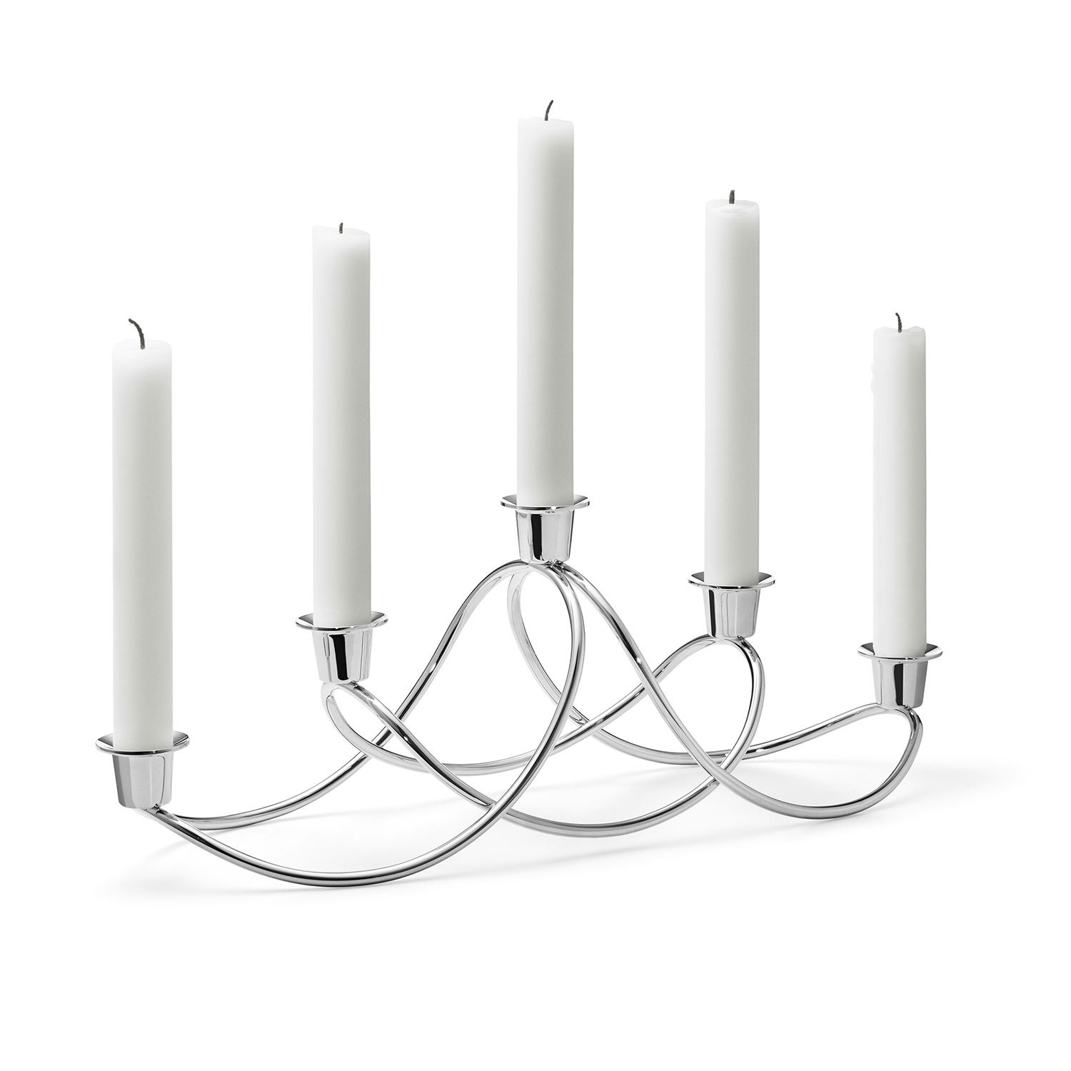 Georg Jensen Harmony Lysestage - Lysestager Rustfrit st&aring;l - 3586143
