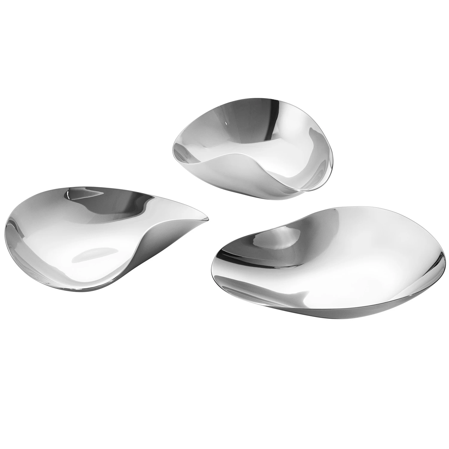 Georg Jensen Indulgence Sk&aring;l 3-pak - Serveringssk&aring;le Rustfrit St&aring;l - 10020212