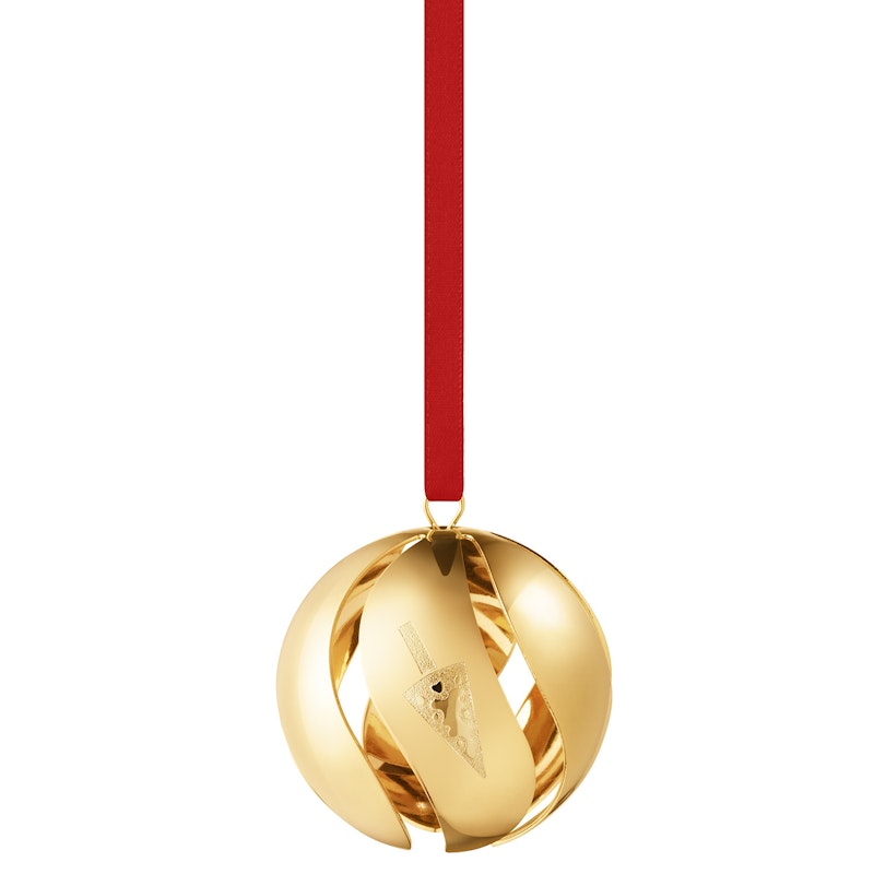 Julekugle 2022, 18 karat Guldbelægning