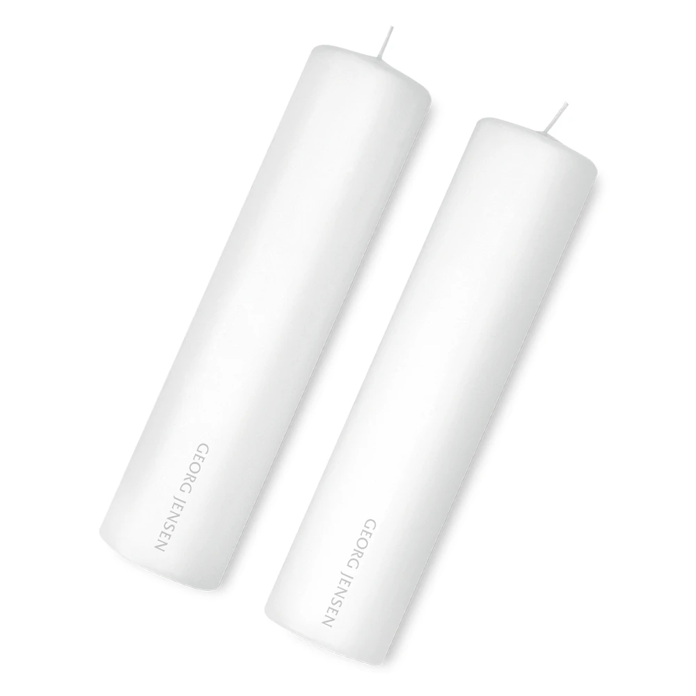 Georg Jensen Stearinlys Til Cobra Lysestage 2-pak - Tilbeh&oslash;r Lysestager & Fyrfadsstager Paraffin Hvid - 3586472