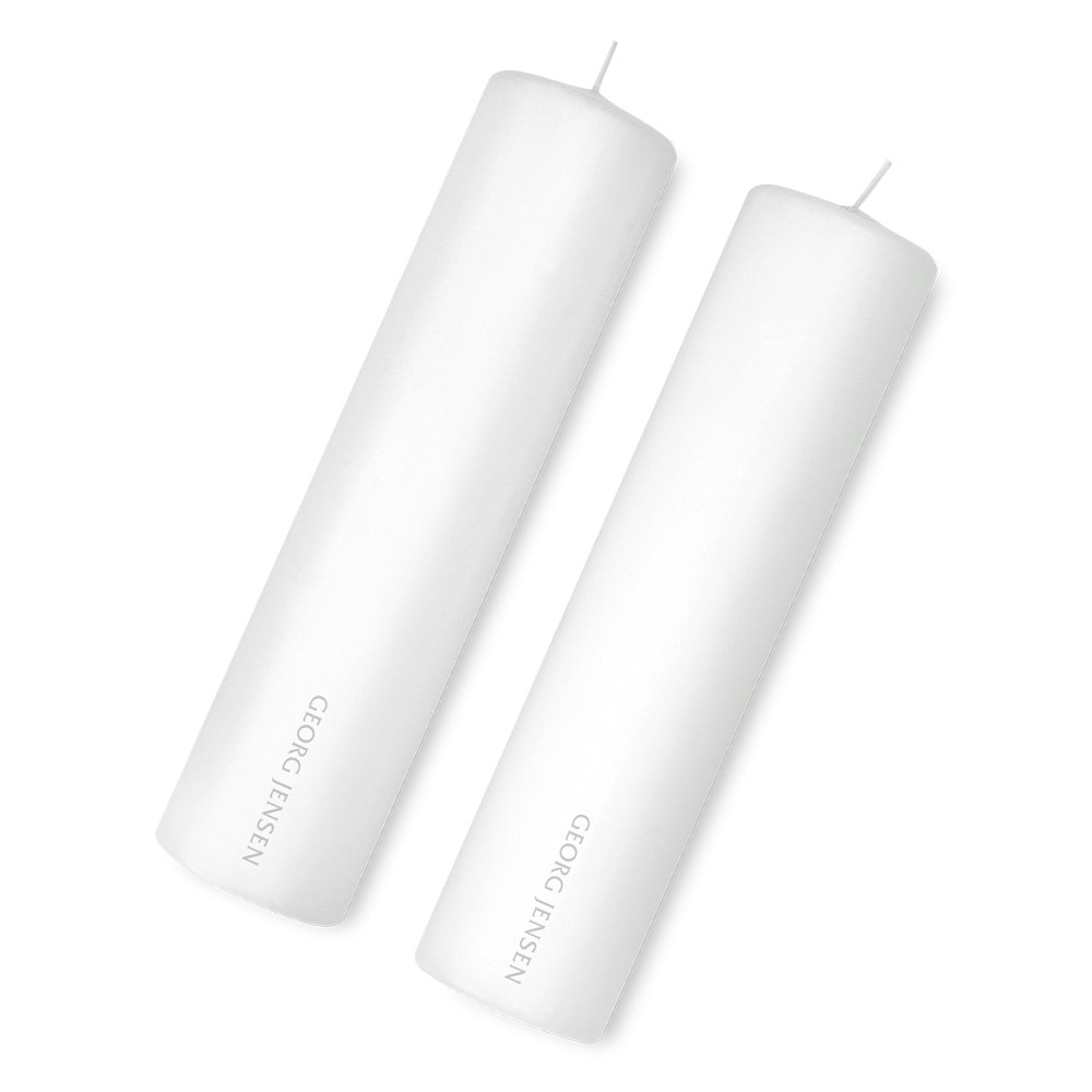Georg Jensen Stearinlys Til Cobra Lysestage 2-pak - Tilbeh&oslash;r Lysestager & Fyrfadsstager Paraffin Hvid - 3586472