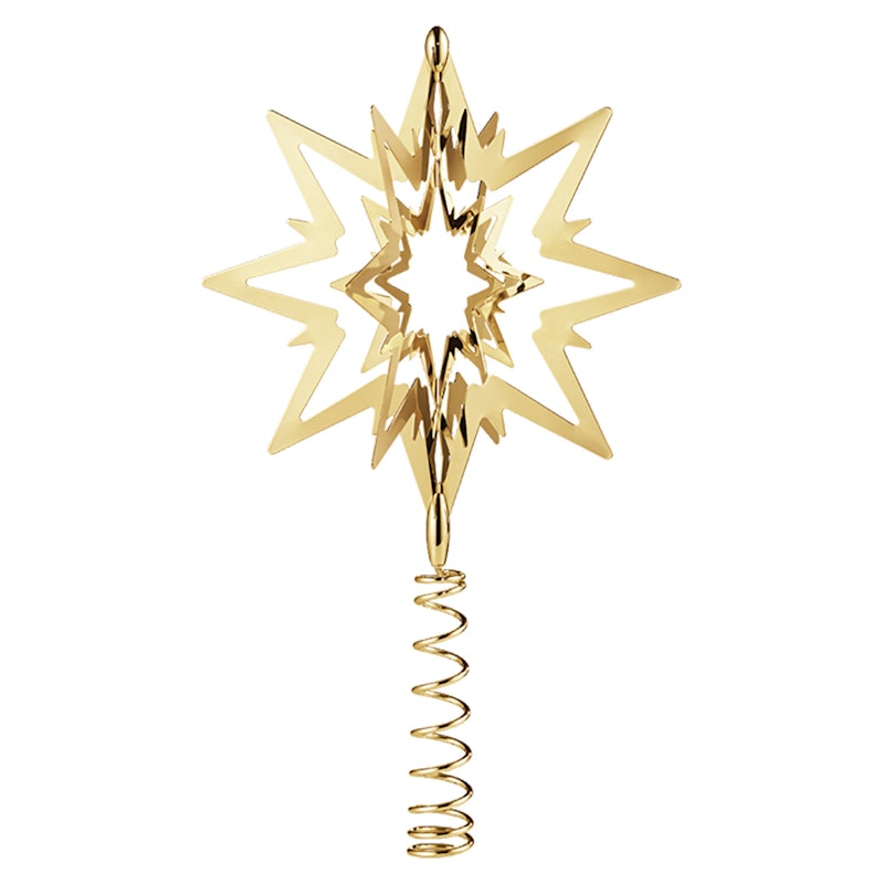 Top Star Ornament Small, Guld