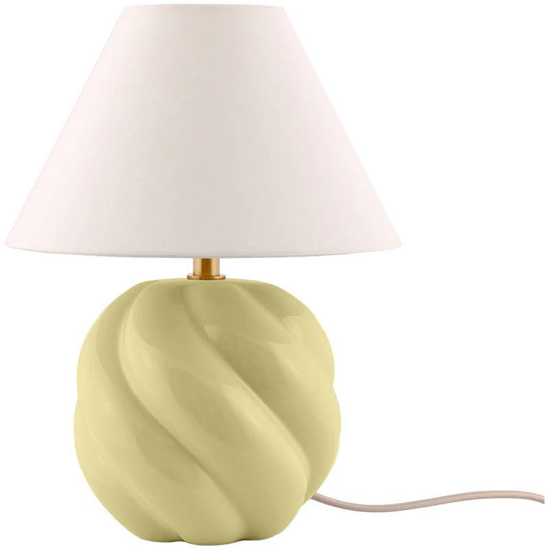 Dahlia 24 Bordlampe, Smørgul