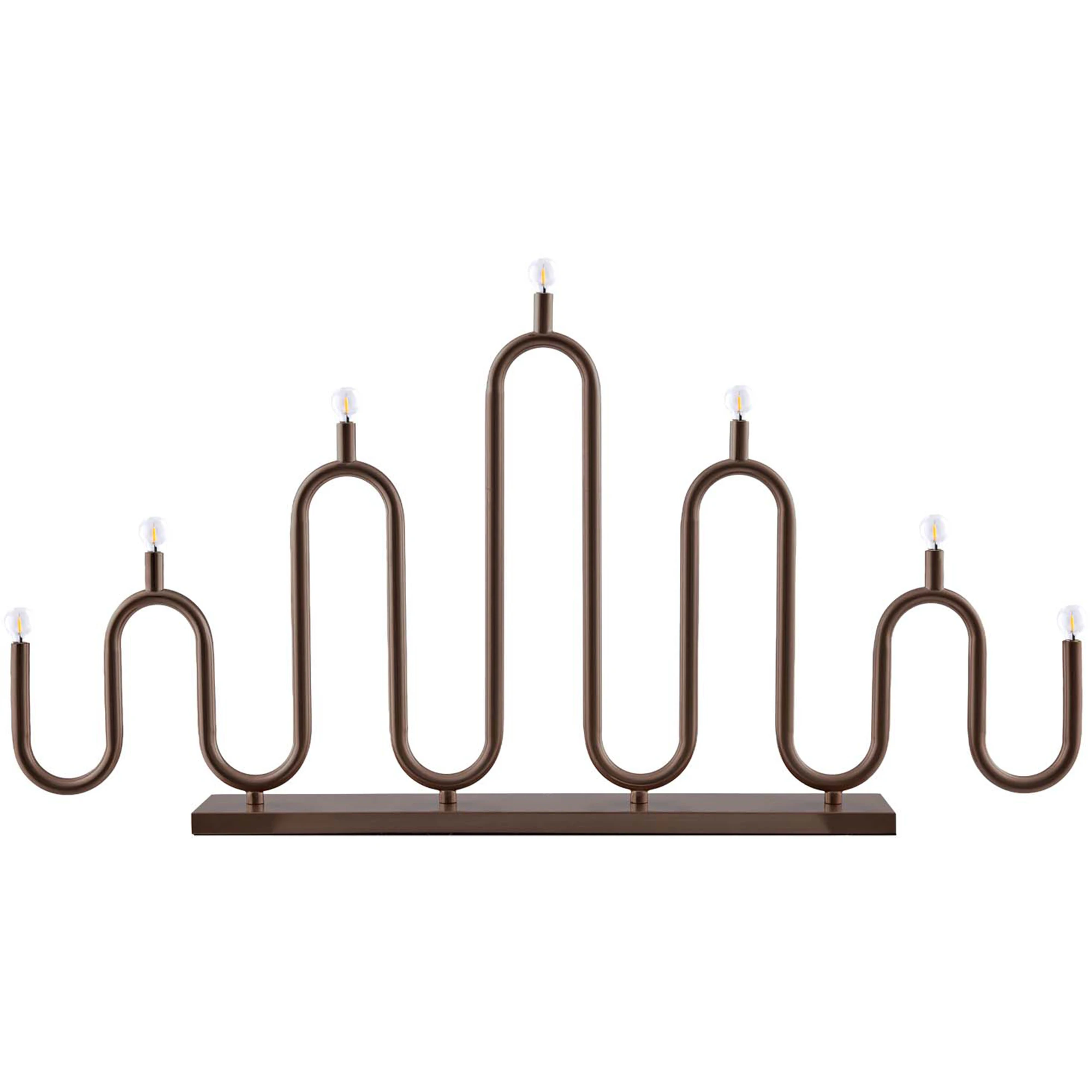 Globen Lighting Noel 7 Lysestage - Adventslysestager Jern Bronze - 426064